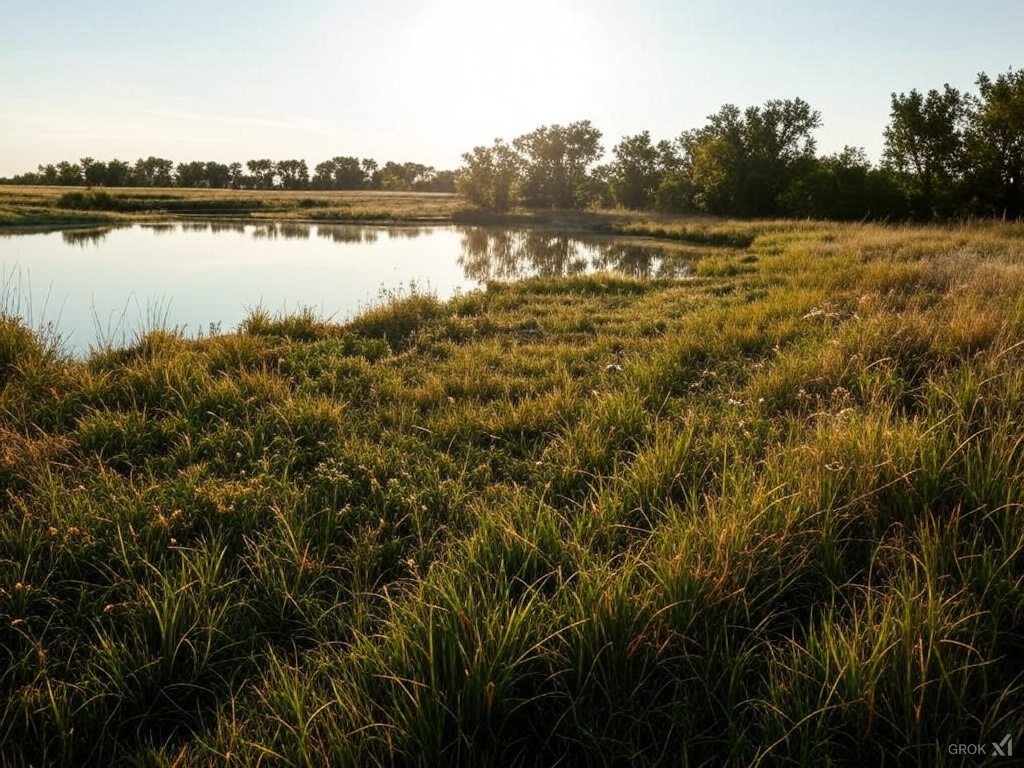 Open grassland and sky